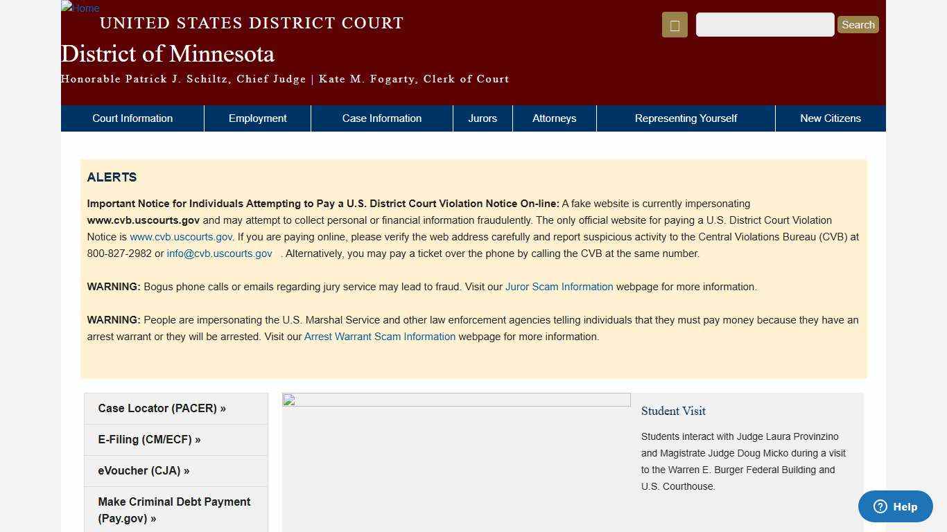 District of Minnesota United States District Court